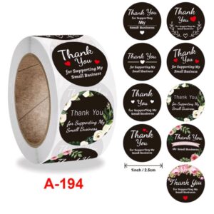 Thank you sticker A-194 (1inch roll)