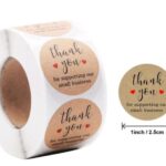 Thank you sticker A- 169 (1 inch roll)