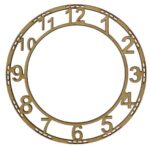 Wooden MDF Clock Number 10 inch