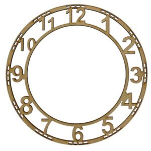 Wooden MDF Clock Number 6 inch