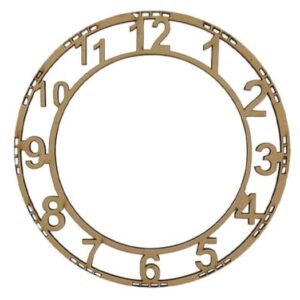Wooden MDF Clock Number 8 inch